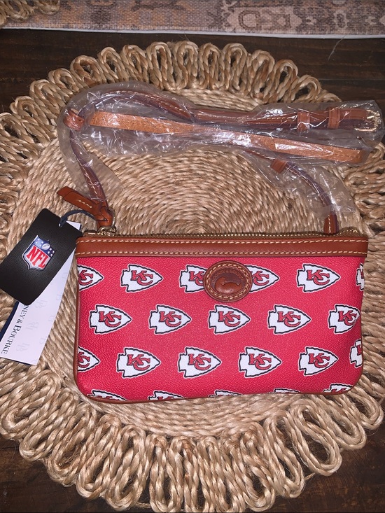 Dooney & Bourke Handbags - Dooney & Bourke Kansas City Chiefs Red Large Slim Crossbody Purse